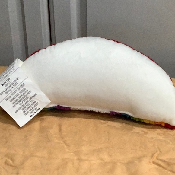 Celebrate It Accent Throw “Rainbow” Pillow Cushion. Small Rainbow Pillow - Picture 4 of 9